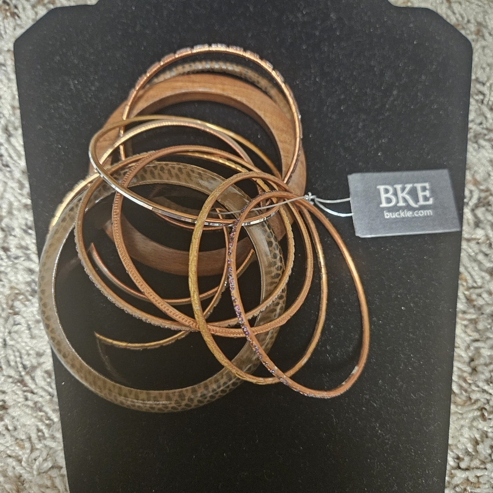 Bke Mixed Metal Bangles